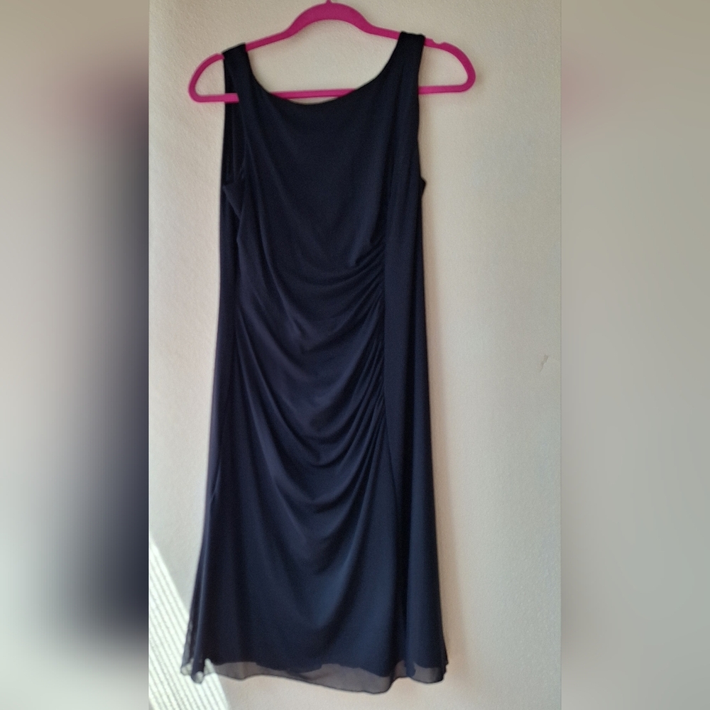 Elegant Black Sleeveless Dress Vicky Tiel - Medium
